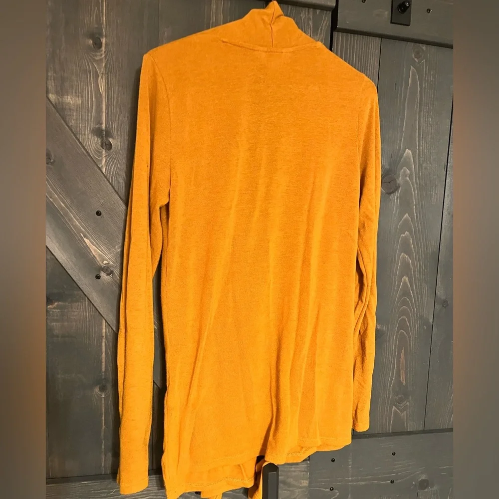 Market & Spruce Golden Open Front Cardigan - Picture 3 of 4